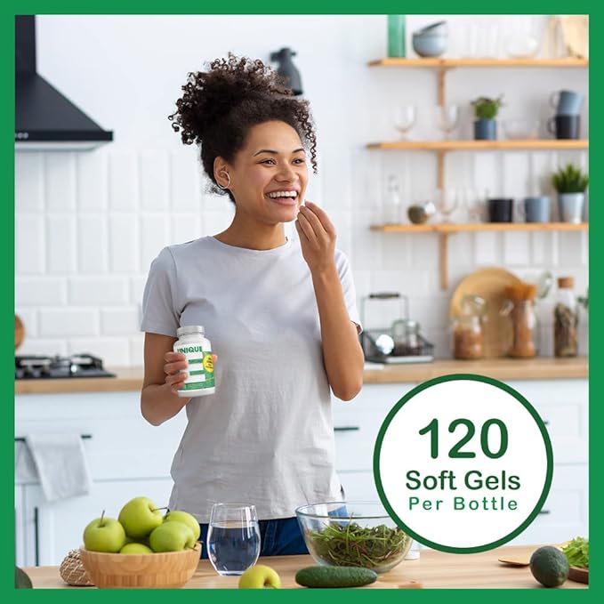 A.C. Grace Company UNIQUE E Mixed Tocopherols 120 Soft Gels, Supports Healthy Brain Function, General Health, and Aging Support, All-Natural Vitamin E and Kosher