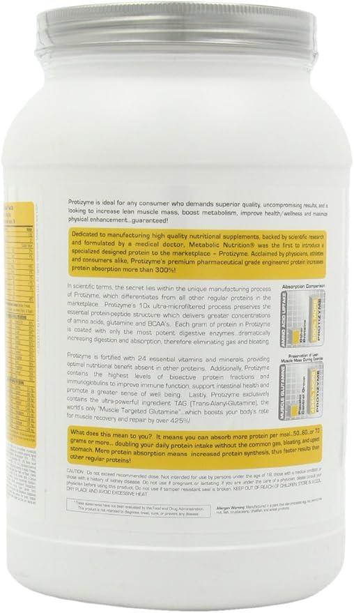 ProtiZyme Protein Powder by Metabolic Nutrition