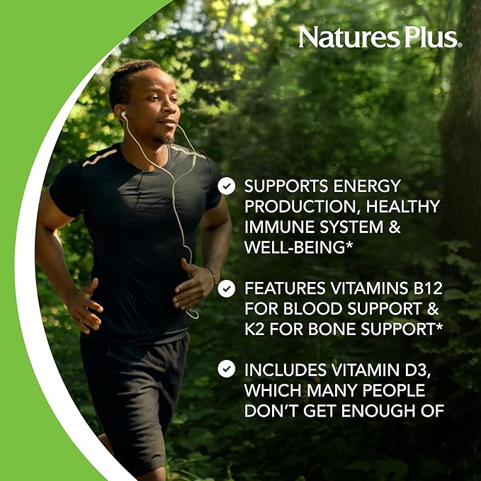 Natures Plus Source of Life Gold Multivitamin Liquid - 30 fl oz - Includes Vitamins D3, B12, K2 & Over 120 Whole Food Nutrients - 60 Total Servings - Pack of 2